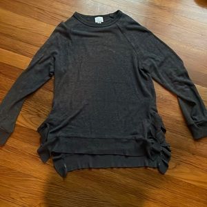 Anthropologie Scalloped Sweater